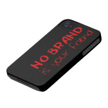 Ingen Brand är din vänanti-consumeristen slogan iPhone 4 Cover