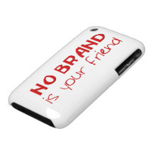 Ingen Brand är din vänanti-consumeristen slogan iPhone 3 Case-Mate Case