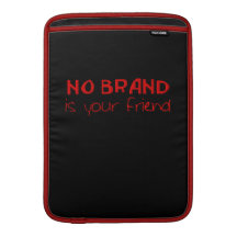Ingen Brand är din vänanti-consumeristen slogan MacBook Air Sleeve