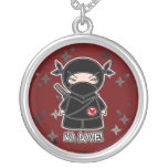 Ingen kärlek! Mång- Shuriken! Ninjadorables halsba