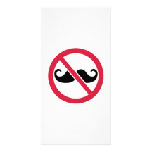 Ingen mustasch anpassingsbara fotokort