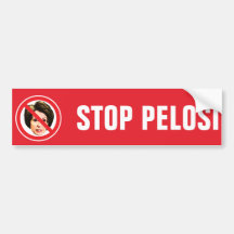Ingen Nancy Pelosi röd bildekal