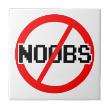 INGEN NOOBS - apa för geek/hacker/pc/code Kakel