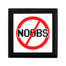 INGEN NOOBS - apa för geek/hacker/pc/code Prydnadslådor