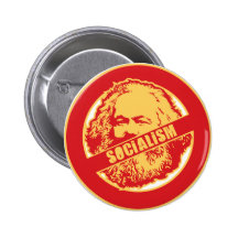 Ingen Socialism Knappar Med Nål
