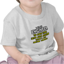 Ingenjören… antar den aldrig fla I-förmiddagen T-shirts