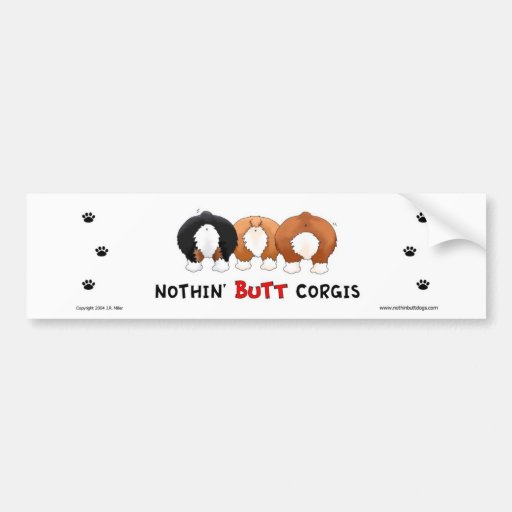Ingenting knuffar Corgis Bildekal