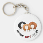 Ingenting knuffar Corgis Nyckel Ring