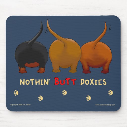 Ingenting knuffar Doxies Mousepad Musmattor