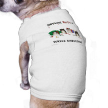 Ingenting knuffar en Yorkie jul Hund Tshirt