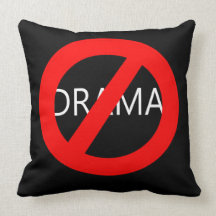 Inget drama kudder - svart