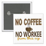 Inget kaffe ingen Workee snut Knapp
