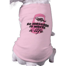 Inget meddelande är värt ett liv djur tshirt