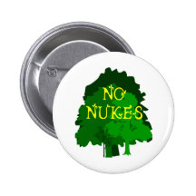 Inget Nukes ordstäv med träd Knappar