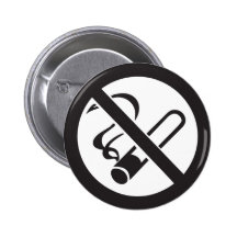 inget - röka symbol knappar med nål