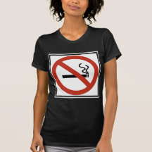 Inget - röka underteckna t shirts