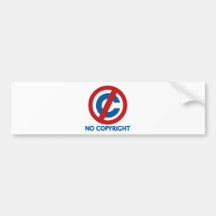 Inget ta copyrightt på bildekal