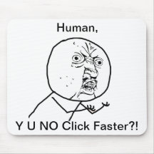 INGET Y U klickar snabbare - Mousepad Mus Mattor