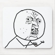 INGET Y U (original) - Mousepad Mus Mattor