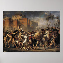 Ingripandet av de Sabine kvinnorna (1799) Affisch