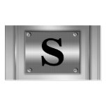 Initiala visitkortar för Look för brevsilvermetall