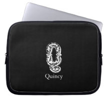 Initialer för Monogrambrev Q Datorskydd