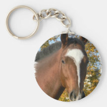 Inkvartera hästen Keychain Nyckel Ringar