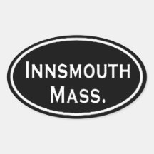 Innsmouth Mass. Ovala Klistermärken