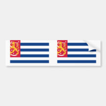 (Inofficiella) blåvita randiga Finland, Fiji Bildekaler