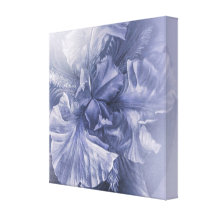 Inre skönhet för Iris (årsdagsilvertonen) Sträckta Canvas Tryck