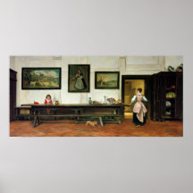 Insida av en bespisning, 1866 affisch