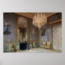 Insida av salongen de Musique Print