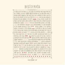 Inspirera dikt för Desiderata Photo Sculptures