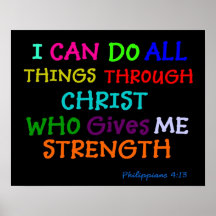 Inspirera Scripture för affischPhilippiansbibel