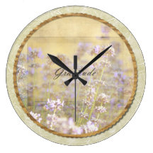 Inspirerad lavendel vägg klockor