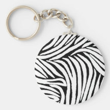 Inspirerad zebra tryck nyckel ringar
