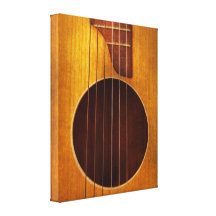 Instrumentera - gitarr - låt oss leka någon musik sträckta canvas tryck