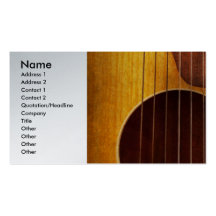 Instrumentera - gitarr - låt oss leka någon musik visitkort
