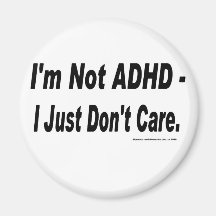 Inte ADHD Kylskåpmagneter