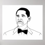 Inte ansikte Meme för dåligaBarack Obama ursinne Affischer