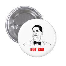 Inte ansikte Meme för dåligaBarack Obama ursinne Knapp Med Nål