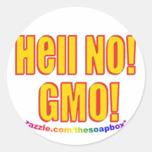 Inte! GMO! Klistermärke