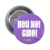 Inte! GMO! Knappar Med Nål