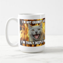 Inte grumpy kattmugg