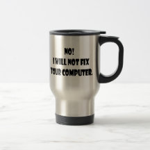 Inte! Jag ska inte knipan din dator! Kaffe Koppar