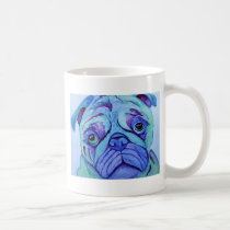 inte självbelåten mops muggar