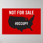 Inte till salu - occupy wall street - vi är 99%na affischer