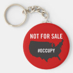 Inte till salu - occupy wall street - vi är 99%na nyckelring