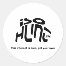 Internet är vår, får ditt eget! klistermärke