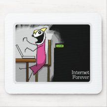 Internetför evigtmusen vadderar musmatta